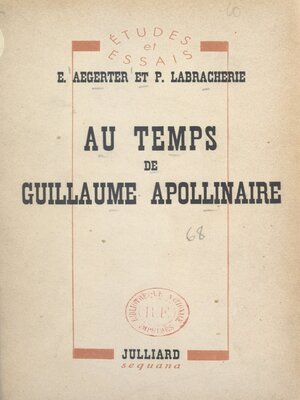 cover image of Au temps de Guillaume Apollinaire